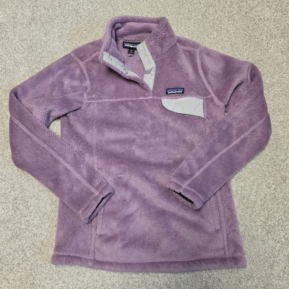 Patagonia Women s Re-Tool Snap-T Fleece Pullover (25443) Purple Gray XS Gorpcore
